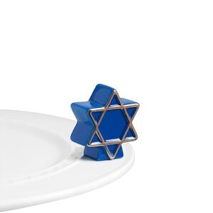 Nora Fleming A122 Mini - Star of David (Blue Star)